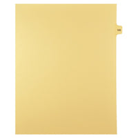 Markmaker - 25 tabs/PQT,5 PQT/Boite, Intercalaires imprimes Legal, Chamois, 1/15th coupe| format lettre, sans trous, Numero 123-Intercalaires imprimes Legal