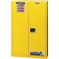 JustriteMD – Armoire de rangement ininflammable Sure-GripMD, porte coul. à ferm. auto., 43 x 18 x 65 po-Paroi double, acier soudé de calibre 18 avec une isolation d’air de 1 1/2 po