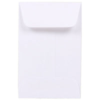 JAM Paper - Enveloppes à monnaie no 1, 2,25 x 3,5 po, blanc, 200/paquet (122326658G)-Couleur : Blanc