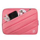10 po Housse de Protection Ordinateur Portable, Laptop Sleeve Case PC Netbook Ultrabook Sacoche Compatible 15-15,6 po, Rose-Poche extérieure arrière parfaite pour ranger les accessoires
