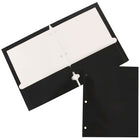 JAM PaperMD – Chemises de présentation lustrées 3 trous à 2 pochettes, 9 1/4 x 11 1/2 (po), 100/paquet-Dimensions : 11 1/2 haut. x 9,2 larg. x 1/5 prof. po