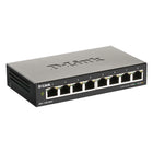Commutateur de bureau Gigabit à 8 ports géré intelligent de la série 1100 de D-Link (DGS-1100-08V2)-Technologie D-Link Green pour des économies d'énergie en fonction de l'état de la liaison et de la longueur du câble