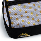 Luciano - Grand porte-aliments isolé à double couche, 16.75 x 13.25"-Fermeture: combinaison de fermeture à glissière et de velcro pour un accès facile ainsi que sécurisé