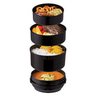 Bocal à lunch isolé Zojirushi JBE - 41 onces - myrtille-4 bols intérieurs passent au micro-ondes et restent bien contenus dans un bocal avec un couvercle à clipser