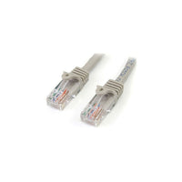 StarTech  Câble de raccordement anti-accrochage 45PATCH20GR de catégorie 5e, 20 pi, gris-Deux connecteurs RJ-45 mâles assurent une connectivité transparente