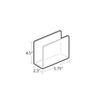 Porte-documents bureau acryl., transp, 5,75x2-2