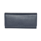 Club Rochelier -  Pochette pour femme avec chéquier et gousset - Marine-Marine - Cuir