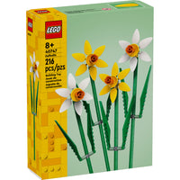 LEGO - Jonquilles - 216 Pièces-Un cadeau de fête créatif – Laissez les amoureux des fleurs âgés de 8 ans et plus créer un bouquet en brique avec des jonquilles LEGO et exposez-le fièrement comme décor floral