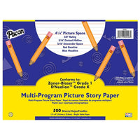 Pacon – Papier pour reportage photographique Zaner-Bloser D’Nealian, maternelle à 1re année, 1000/p (PAC2423)-Groupe d’âge et niveau : De la maternelle à la 1re année