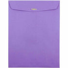 JAM Paper - Enveloppes colourées 9 x 12 avec fermeture à fermoir - Violet violet recyclé - Paquet de 50-Taille: 9 x 12 pouces