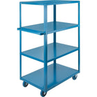 Kleton – Chariot à tablettes robuste, Largeur globale : 24 po, Matériau du chariot : acier, Profondeur globale : 36 po-Nombre de tablettes : 4
