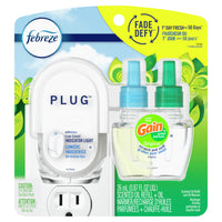 Febreeze - Assainisseur d'air PLUG Fade Defy, Gain Original, trousse de depart et recharge de 26 mL-Assainisseur d'air