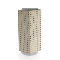 Azar Displays – Présentoir à panneaux perforés emboîtables à 4 côtés, 20 x 8 x 8 (po), amande (703385-ALM)-Dimensions : 20 long. x 8 larg. x 8 prof. (po)