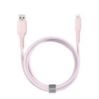 Basic Tech - Câble Lightning de 3 pi, Rose-Comprend une sangle d'organisation