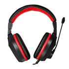 Casque d'écoute supra-auriculaire stéréo 3,5 mm de Marvo avec micro et contrôle du volume-Oreillettes et serre-tête en cuir synthétique à coussin doux