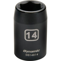 Dynamic Tools – Douille pour clé à choc, 6 pans, longueur standard de 32 mm, métrique, à prise de 1/2 po-Taille : 32 mm