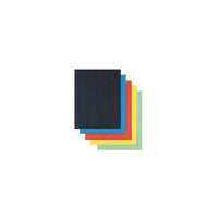 Pacon Carton affiche grand format, 5 couleurs assorties, 56 x 71 cm, 50 feuilles-Carton d'affichage économique dans un carton refermable pour un rangement facile