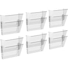 Storex classeur murale - format lettre - transparent - paquet de 12 - 6 Set de 2-Peut contenir des documents de format lettre et dossiers