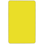 Flash Furniture – Table d’activités rectangulaire de 30 x 72 (po), surface stratifiée d’une épaisseur de 1,25 po, jaune-Forme : Rectangulaire