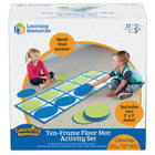 Learning Resources - Ensemble d'activités d'ensemble de tapis de sol à dix cadres-Les baies mesurent 9,75" x 9,75"