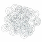 JAM PAPER - Trombones Circulaires Colores, Blanc, 2 Paquets de 50-Ces trombones colores sont parfaits pour organiser des papiers à la maison, à l'ecole ou au bureau
