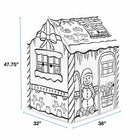 Bankers Box - Maison de jeu Au jeu - 32 l x 38 L x 48 H po - Pain d'épices-Assemblage facile en 2 parties : La maison de jeu se plie et se démonte facilement pour le rangement
