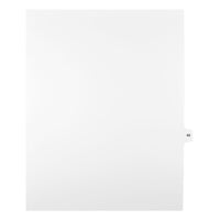 Mark Maker – Onglets séparateurs juridiques blancs, 1/15 onglets, format lettre, sans trous, numéro 40, 25/paquet-Onglets séparateurs blancs, 1/15 onglets