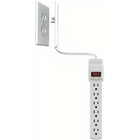 Sleek Socket - 6pi cache-prise ultra-mince parasurtenseur à 6 prises-6 prises