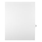Markmaker - Intercalaires imprimes Legal, Blanc, 1/15th coupe, format lettre, sans trous, 25 tabs/PQT, 5 PQT/Boite, Numero 40-Intercalaires imprimes Legal