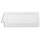 Des ouvertures de capital Emboss Blanc Cartes d'en-Les cartes de placement sont un accueil élégant pour vos invités et une façon discrète d'organiser les places