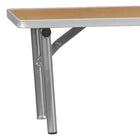Flash Furniture – Dessus de bar amovible à structure argentée, 72 x 12 x 12 po, bois de bouleau (XA72RS)-Surface en bois de bouleau avec bordure en aluminium