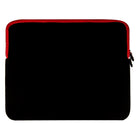 Housse de Protection Ordinateur Vangoddy Pochette PC Portable Ultrabook Sacoche Laptop Compatible 17,3 po, Noir et Rouge-Le compartiment arrière zippé est idéal pour contenir des accessoires