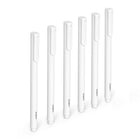 Poppin – Stylos à bille Signature – blanc – paquet de 6-Les stylos blancs écrivent avec de l'encre noire