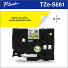 Brother - Ruban adhésif très résistant authentique pour étiqueteuses P-touch - 36 mm de largeur - jaune avec texte noir -Parfait pour une variété d'usages d’étiquetage professionnel ou industriel