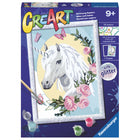Ravensburger - CreArt Peinture par numéros licorne fleurie série D-Développement artistique: La peinture par numéros favorise le développement de compétences des enfants en leur permettant de s'exercer à l'identification des couleurs, au côntrole du. 