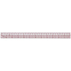 C-THRU – Règle biseautée de 30 cm/12 po, calibrée au 10e de pouce, 12/pqt-Calibré au 16e de pouce