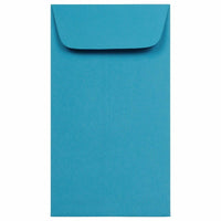 JAM Paper Enveloppes Colourées #6 Coin Commerciales - 3,375" x 6" - Bleu recyclé - Paquet de 50-Couleur : Bleue