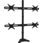 TygerClaw – Support de bureau à quatre bras pour écran de 10 à 24 po, 24,4 x 27,2 x 6,7 po, noir-Support de bureau de taille moyenne