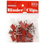 JAM Paper – Ensemble de fournitures de bureau, trombones et pince-notes, rouge (218334re)-Un paquet de chacun