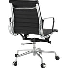 Nicer Furniture - fauteuil de direction à dossier bas - noir-Hauteur réglable. Soutien lombaire intégré
