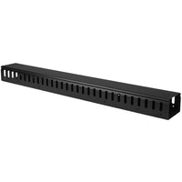 StarTech ® Panneau de gestion de câbles 0U de 91 cm (3 pi) pour rack, guide-câbles avec conduit encoché (CMVER20UF)-Améliorez l'aspect de votre rack à l'aide d'un gestionnaire de câbles vertical avec des conduits encochés