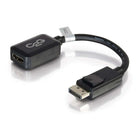 C2G – Adaptateur convertisseur DisplayPort mâle vers HDMI femelle, 8 po, noir (54322)-Couleur : noir