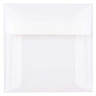 JAM Paper Enveloppes translucides, 5 x 5 po, transparent, 250/paquet-Enveloppes en papier vélin translucide clair