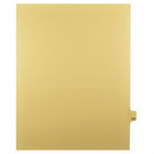 Markmaker - Intercalaires imprimes Legal, Chamois, 1/25th coupe, format lettre, sans trous, 25 tabs/PQT, 5 PQT/Boite, Numero 170-Intercalaires imprimes Legal