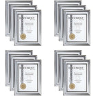 CTG – Cadre métallique pour document (8,5 po x 11 po), 12 pièces, argent-Ensemble: Livré dans un ensemble de 12 cadres de documents au total, idéal pour un usage commercial, de bureau ou scolaire (tous de la même couleur)