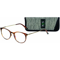 SAV Eyewear - Lunettes anti-lumière bleue trifocales Venice - + 2,00 - Marron brillant-3 forces dans une seule paire de lunettes de lecture