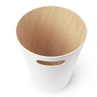 Umbra â€“Poubelle Woodrow, blanc et naturel-4
