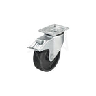 Blickle – Roulette pivotante avec frein, thermoplastique résistant à la chaleur, diamètre : 4 po (101,6 mm) (LIK-POHI 102G-1-FI)-Diamètre de roue : 4 po (101,6 mm)
