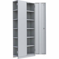 Metalware – Étagère sans boulons RL015, 7 tablettes, 36 x 24 x 76 po, gris pâle-Système de tablettes ajustables offrant un espace de rangement solide, mais économique qui convient à vos besoins