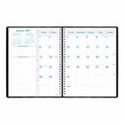 Blueline - Agenda Hebdomadaire/Mensuel Timanager 2023, 7 jours, 11 H x 8-1/2 L po, Anglais, Noir-Chaque page double comporte des cases pour les priorités quotidiennes, les appels téléphoniques, la correspondance et les notes personnelles.